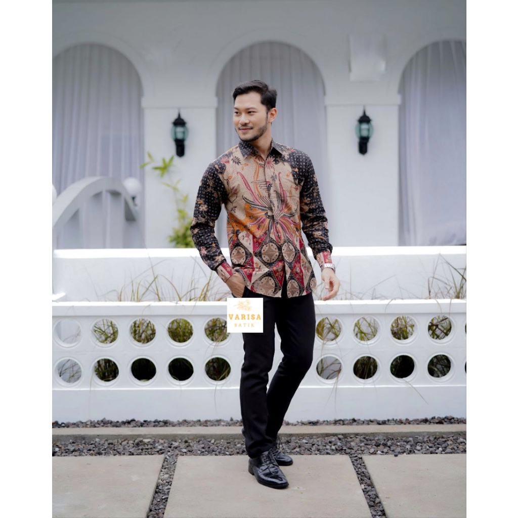 Kemeja Batik Pria Slimfit Eksklusif Batik Modern Batik Seragam Kantor