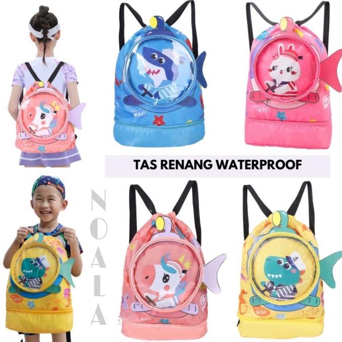 Tas Renang Anak Multifungsi Anti Air / Tas Renang Waterproof