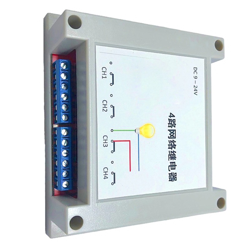 Zzz 4-channel 5V Relay Networks Switch Controller Jumlah Transmisi Transparan Ethernet Relay Switch Controller