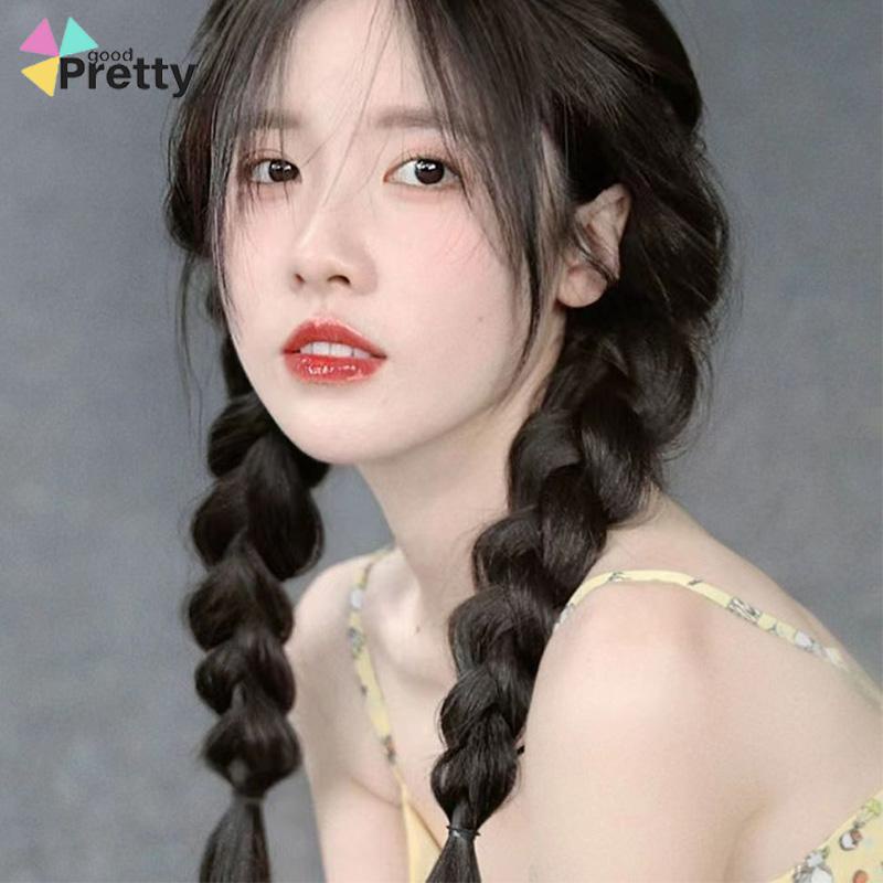 Wig Rambut Palsu Synthetic Braids Colorful Korea Fashion Gaya Untuk Wanita - PD