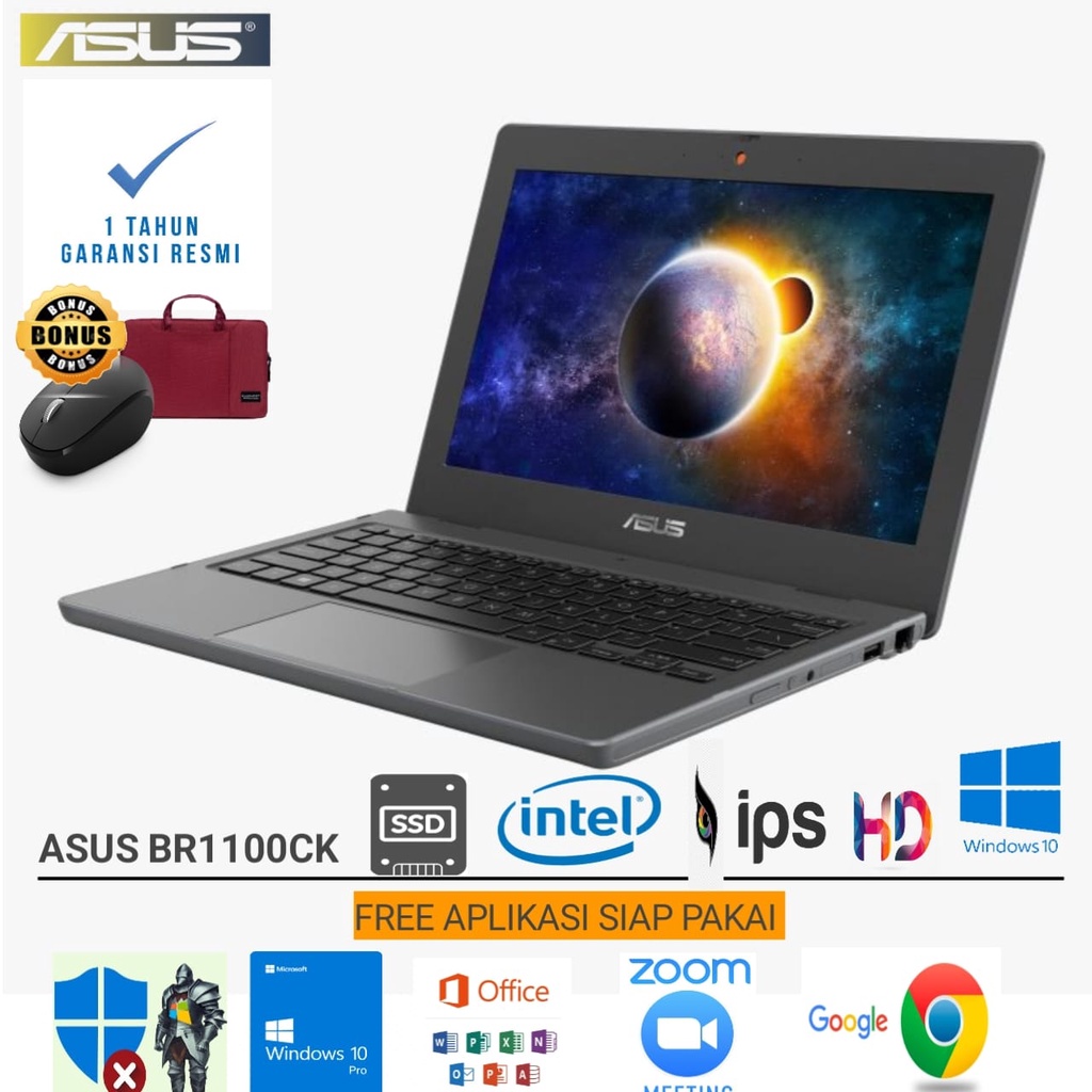 Laptop Asus BR1100CK Intel N4500 Ram 4GB SSD 128GB windows 10 - Grey