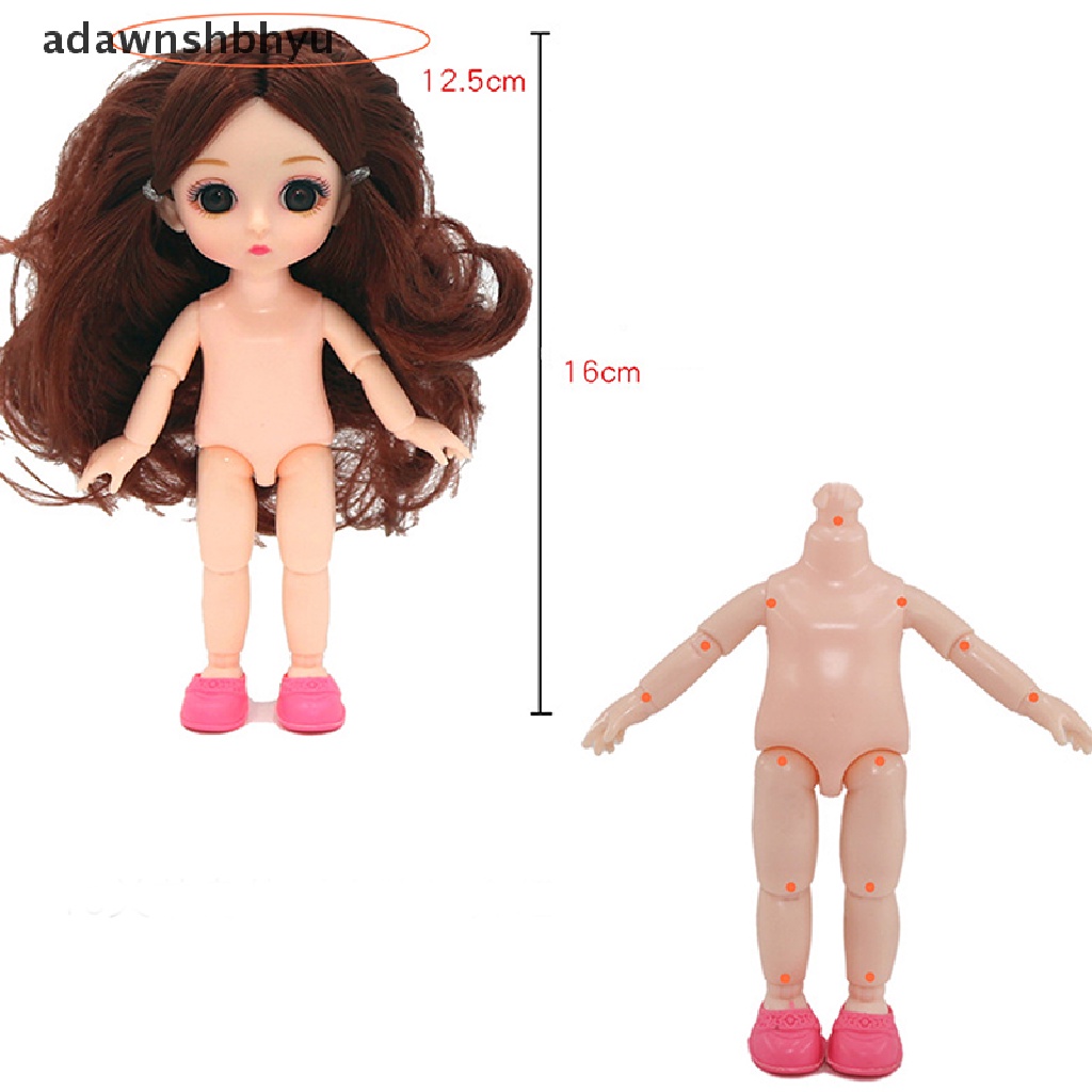 Adawnshbhyu BJD 16CM Boneka Casual Fashion Princess Baju Setelan Aksesoris Baju only ID