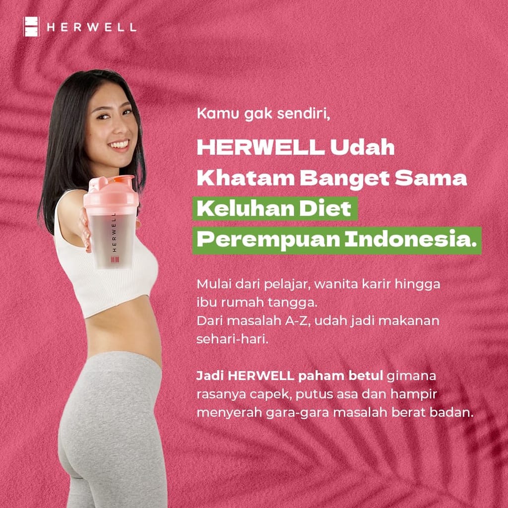 HERSLIM 1 SACHET - MEAL REPLACEMENT UNTUK DIET YANG KAYA NUTRISI RENDAH KALORI DAN LEMAK HERWELL HERWEL HER SLIM SASET ECER ECERAN RASA COKLAT BPOM HALAL