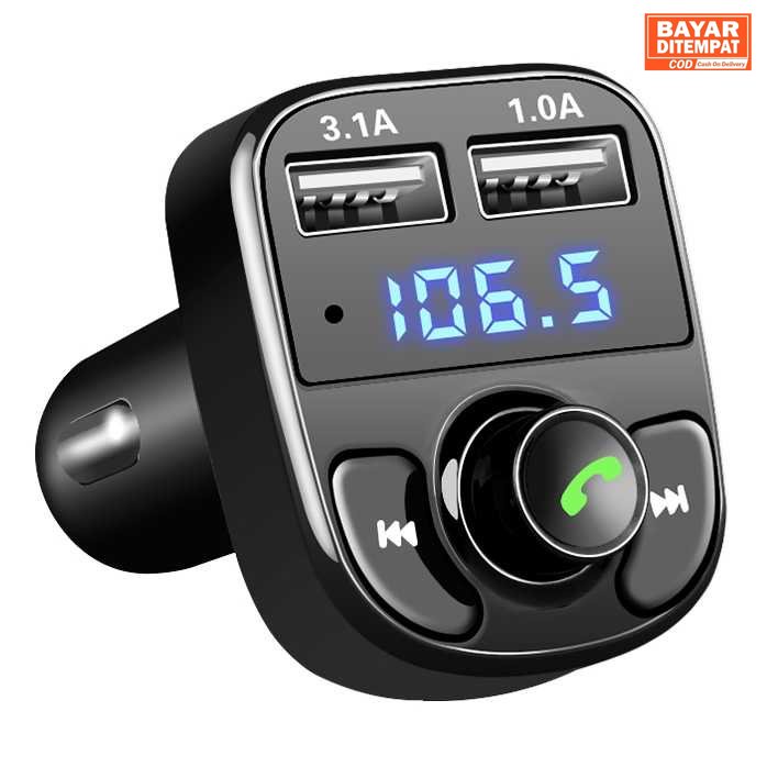 ( ORI ) Bluetooth Audio Receiver FM Transmitter with USB Car Charger - HY-82