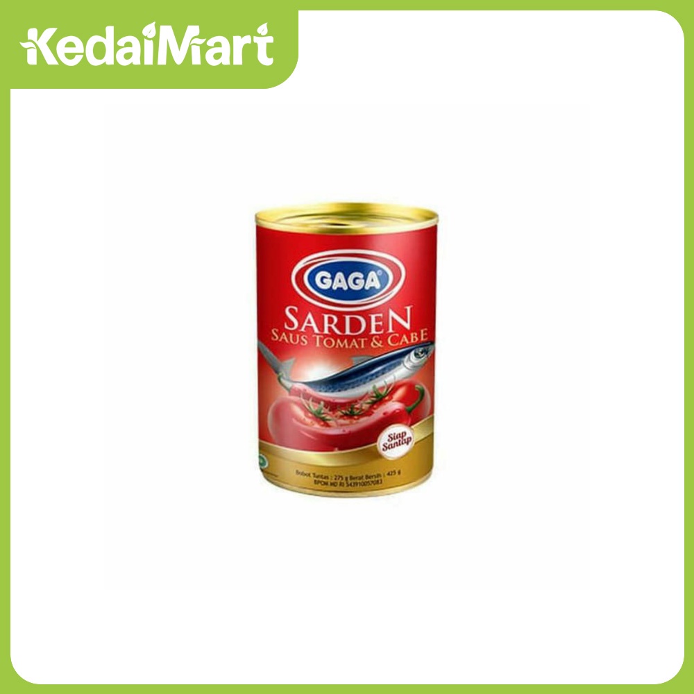 

Sarden Gaga Saus Cabai Tomat Kaleng 155 Gram