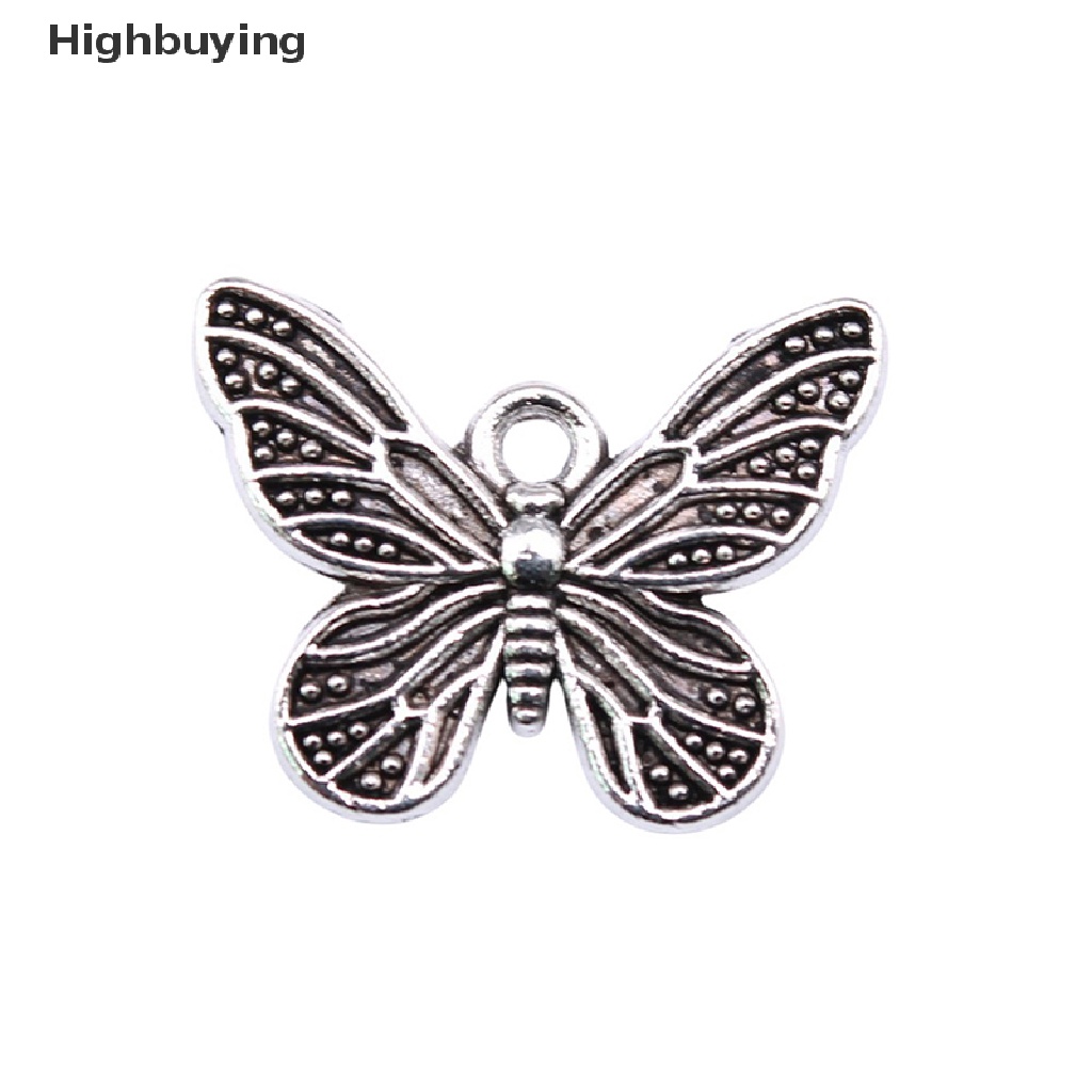 Hbid 20pcs Ch Butterfly Antik Warna Silver Liontin Butterfly Ch Untuk Perhiasan DIY Kerajinan Membuat Perhiasan Handmade Pendant Glory