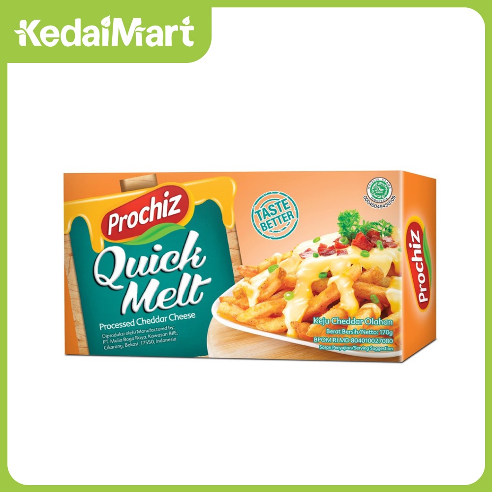 

Keju Cheddar Quick Melt ProChiz 170 / 160 Gram