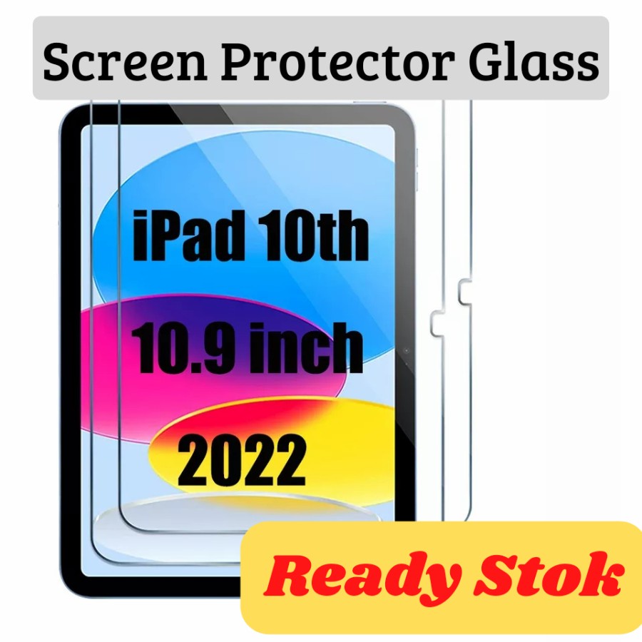 Tempered iPad 10 2022 10.9'' Tempered Glass iPad Gen 10 Pro Premium