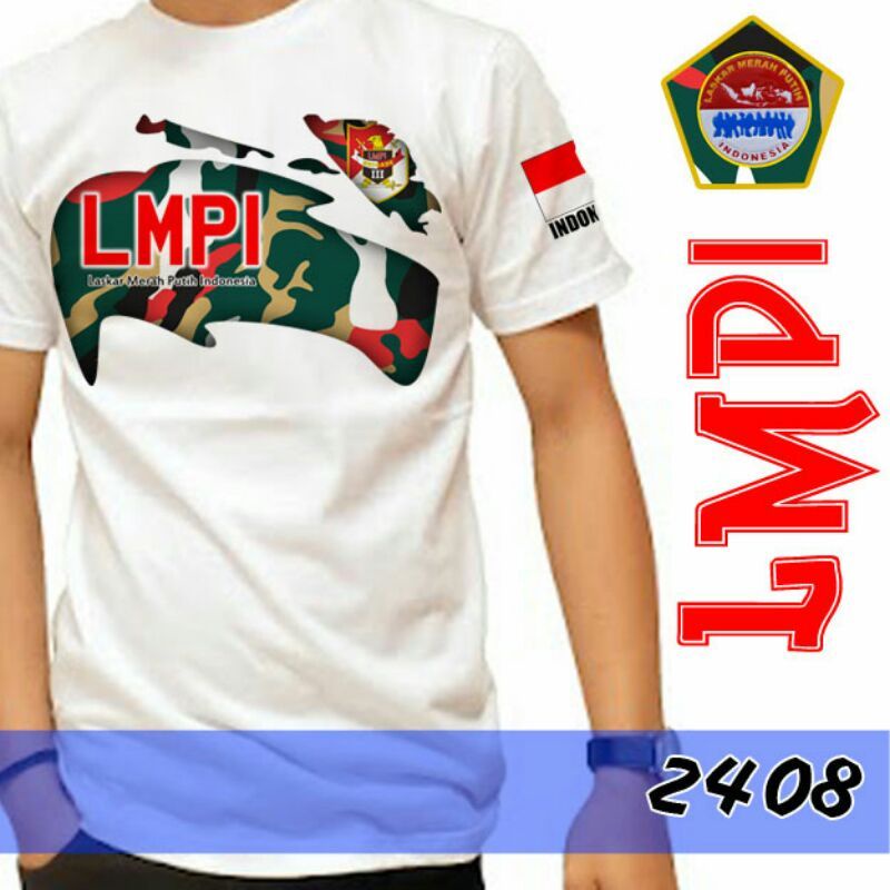 kaos / baju / ormas / lmpi / Lmp / laskar merah putih indonesia / sablon DTf / satuan