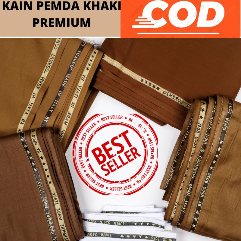 KAIN PEMDA KHAKI PNS PDH ASN KAIN SERAGAM DINAS WOOL SILK AND CHASMERE