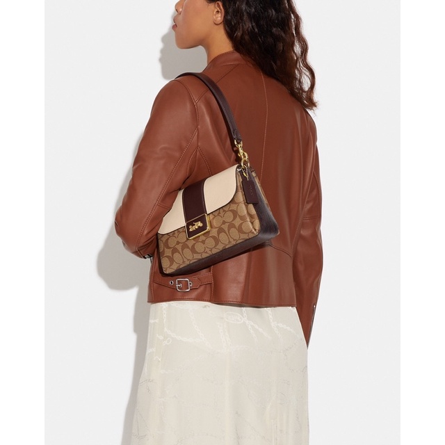 Coach Grace Shoulder In Colorblock (CC066)