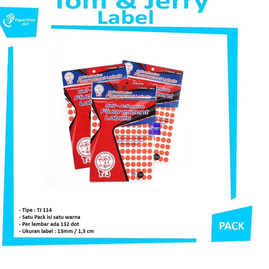 

↳ TOM & JERRY - label color 114 - warna merah - red ゃ