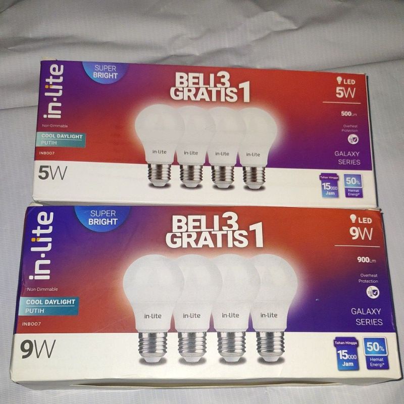 lampu led in-lite 5 watt warna putih