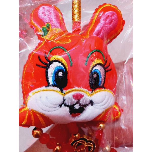 Gantungan Imlek Kelinci Barongsai Lonceng / Ornamen Gantung Imlek 2023 / Hiasan Gantung Hampers Souvenir CNY