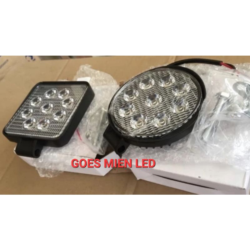 lampu kerja slim 27W 9-30v bulat/kotak