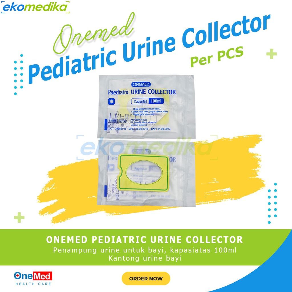 ONEMED Pediatric Urine Collector 100mL / Urine Bag Bayi / Penampung Urin Bayi