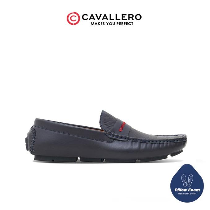 Sepatu Pria Casual Loafers Cavallero Remigio Navy