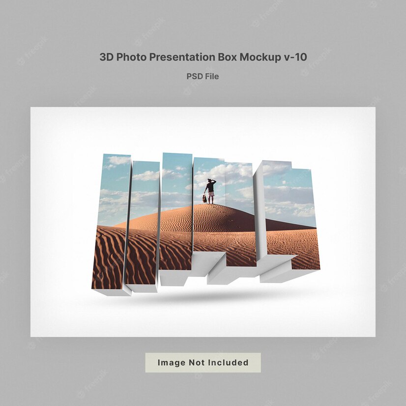 3D Photo Presentation Box Mockup Bundle