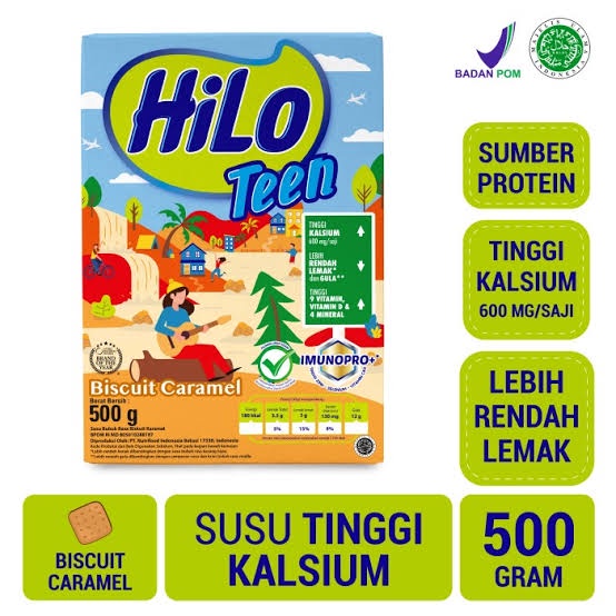 HILO TEEN BISKUIT CARAMEL 500GR