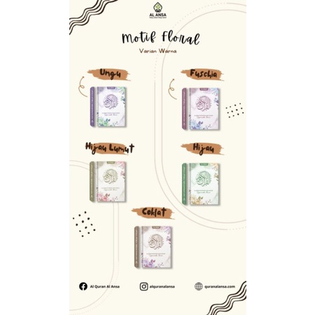 

Al-quran alansa premium motif floral A5
