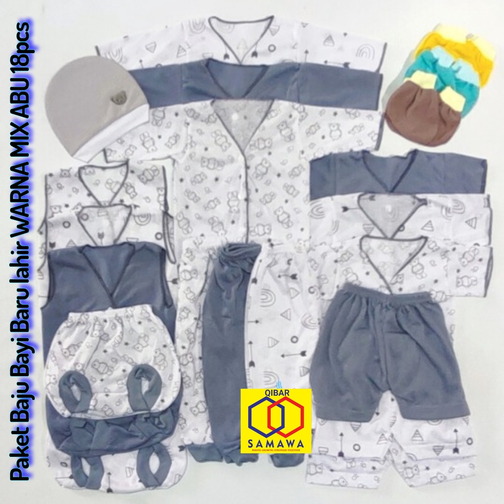 Halus &amp; Lembut Paket 18 pcs Baju Bayi Baru Lahir Komplit, Hemat, Nyaman.