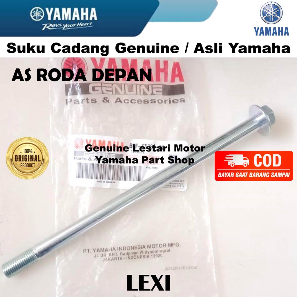 As Roda Depan Wheel Axle Lexi 125 Asli Yamaha Surabaya