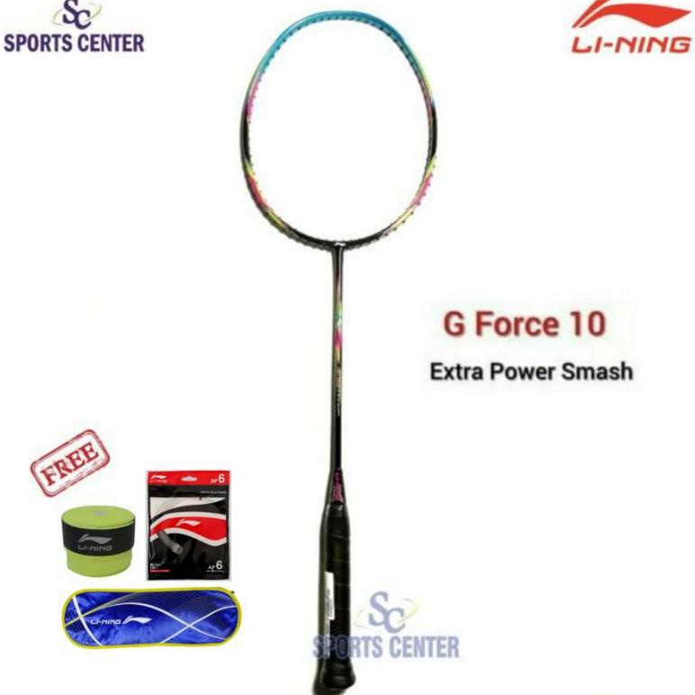 Best Deal  New Raket Badminton Lining G Force 10 / G-Force 10 Fullset