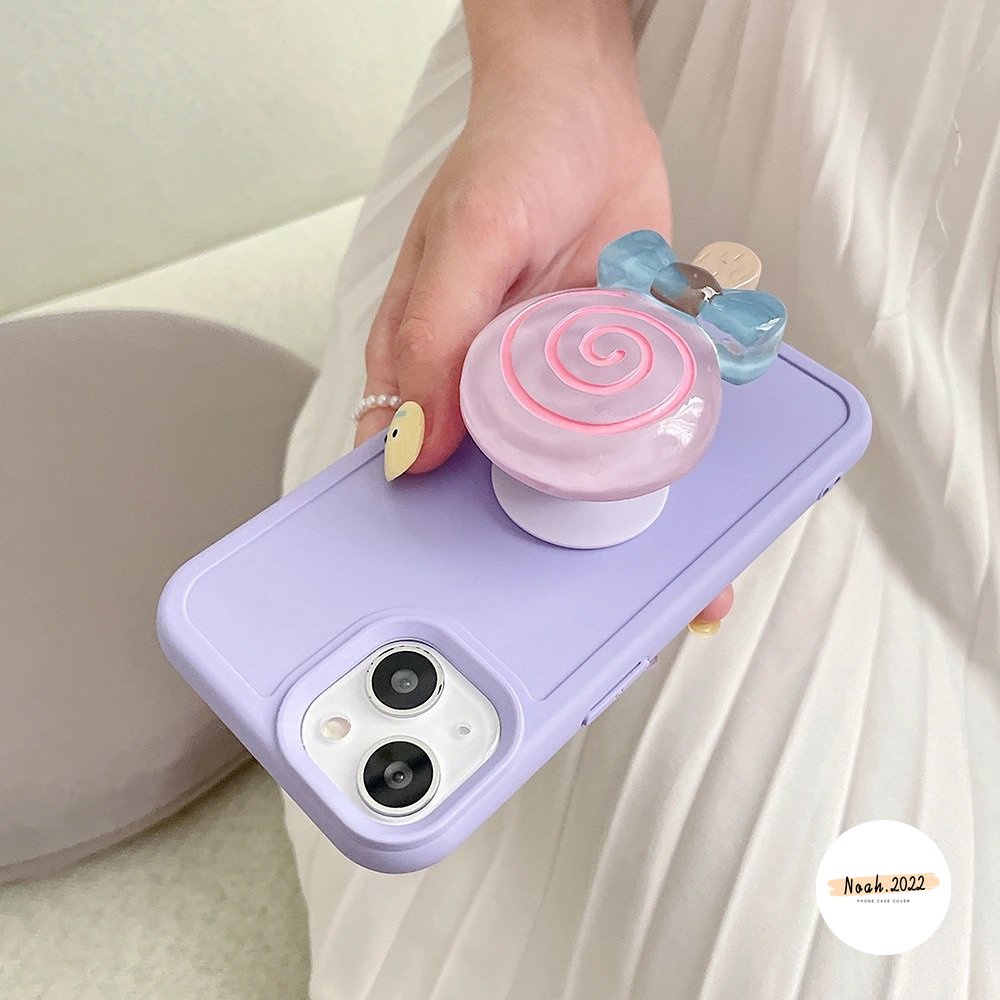 Ring Scalable Phone Stand Holder Candy Lollipop Bracket Phone Grip Universal Kartun Lucu Korea Holder Untuk Semua Case Telepon