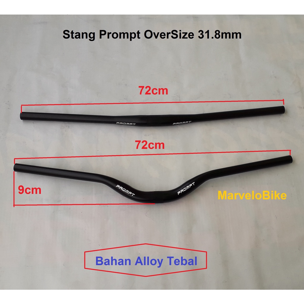 HANDLE BAR STANG SEPEDA MTB FEDERAL FIXIE PROMPT 31.8MM OVERSIZE