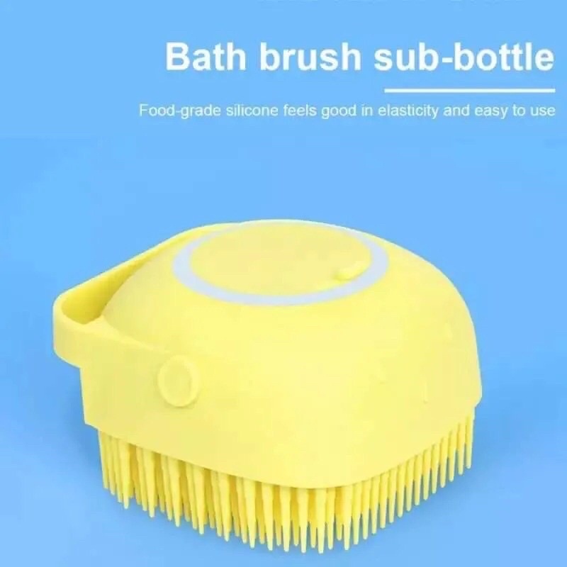 COD ✔️ Brush Mandi Silicone + Tabung Sabun Cair
