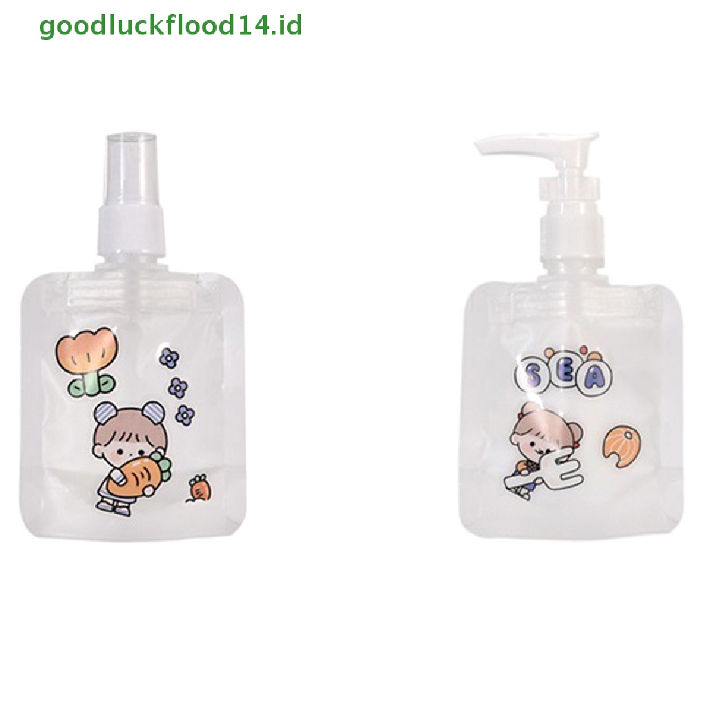 [GOOGFOUR] 30ml Refillable Travel Size Lotion Dispenser Bag Sample Pouch Tempat Penyimpanan Cairan [TOP]