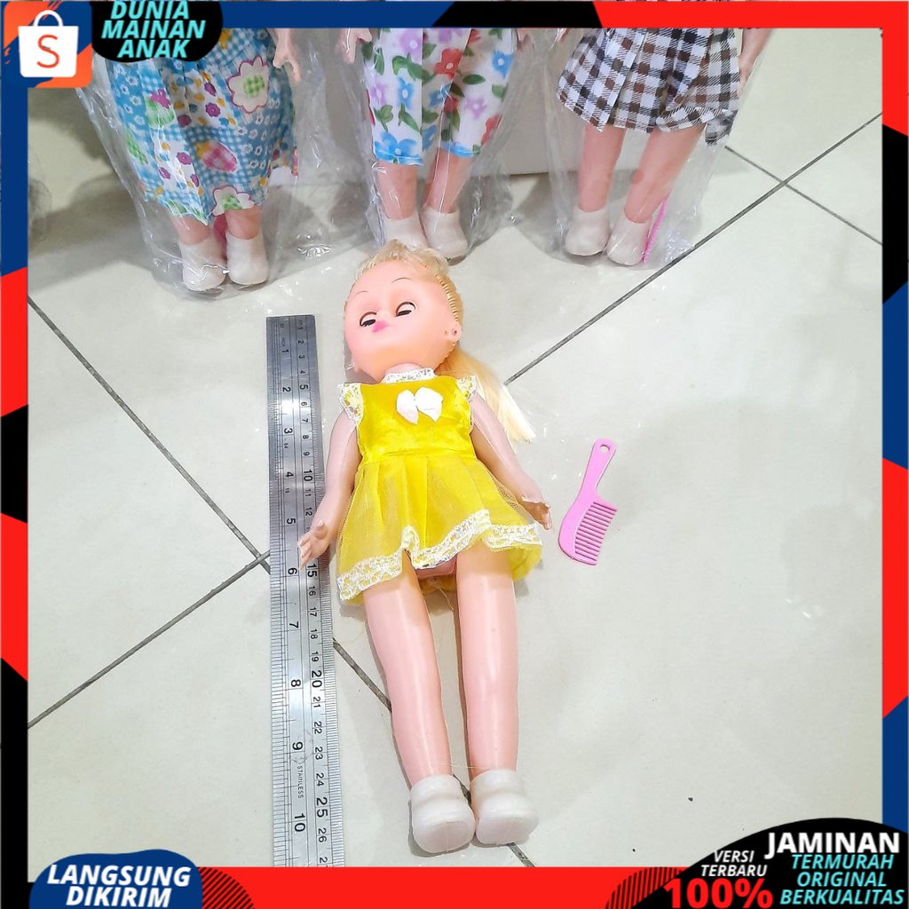 MAINAN ANAK PEREMPUAN BONEKA BERSUARA DAN BERLAMPU ADA SISIR MODEL TERBARU