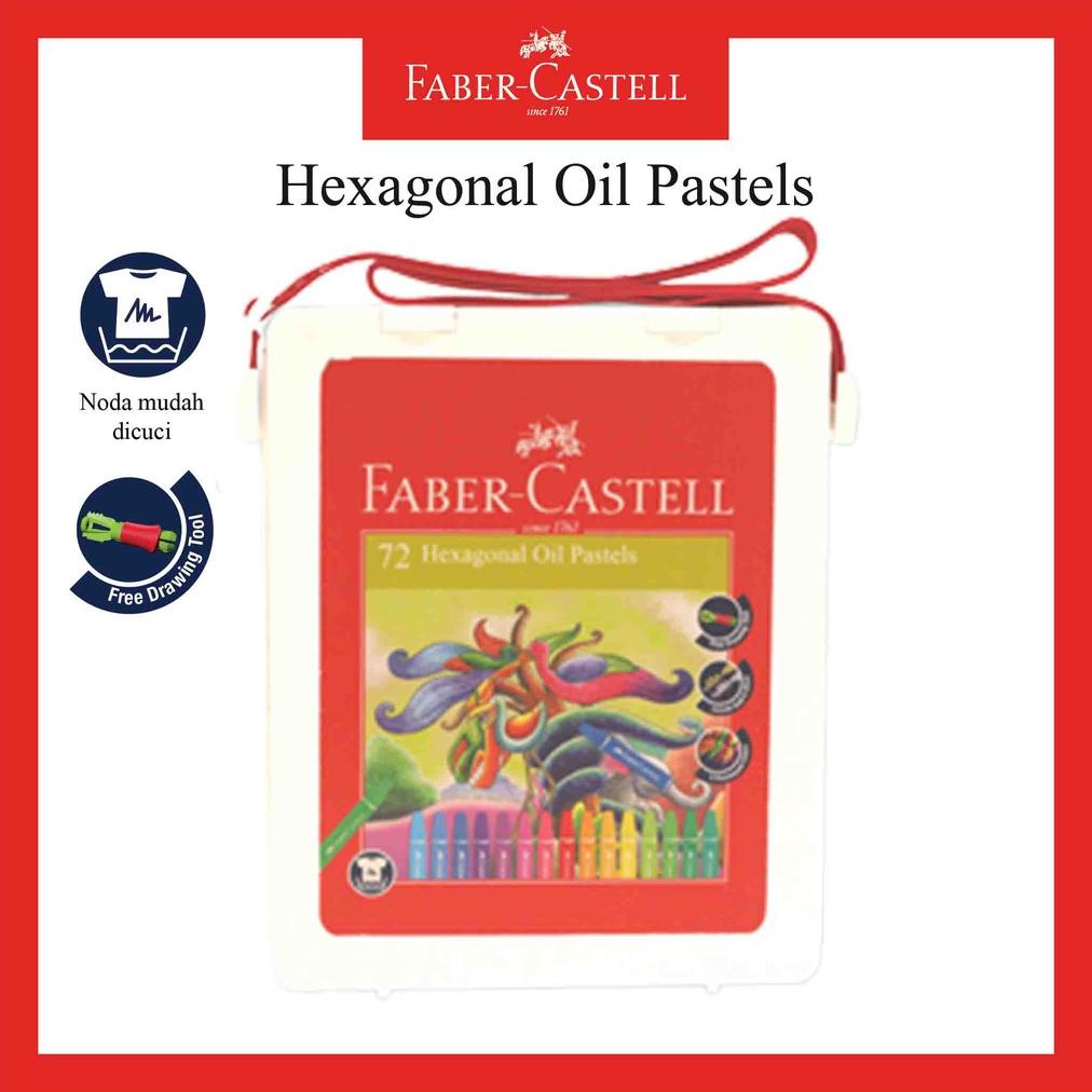 

CRAYON FABER CASTELL HEXAGONAL OIL PASTEL 72 WARNA ORIGINAL KRAYON TERLARISS...,,,,,
