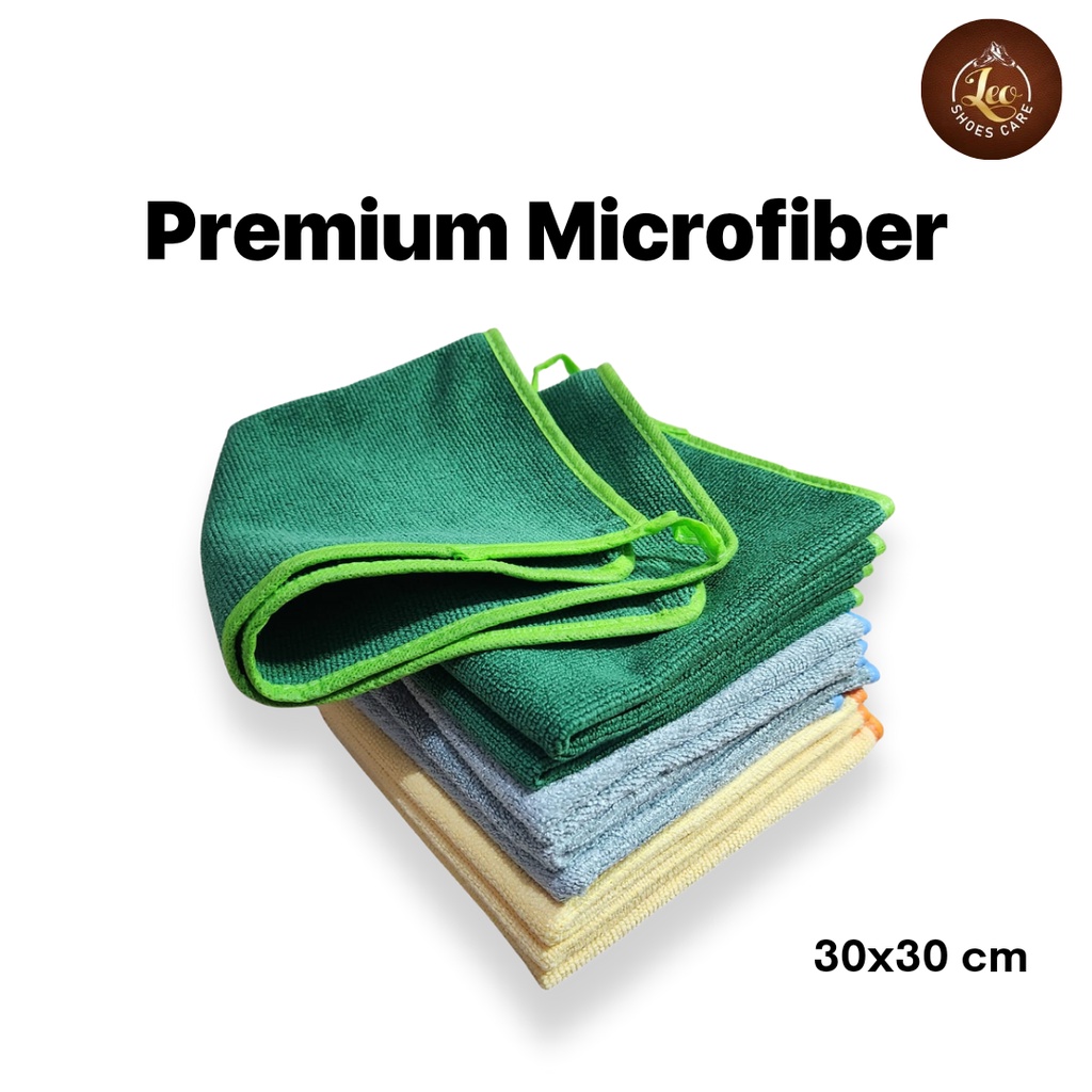 Kain Lap Microfiber Mobil Motor Meja Kaca Towel Bahan Tebal - Handuk Cuci Tangan Dapur - Leo