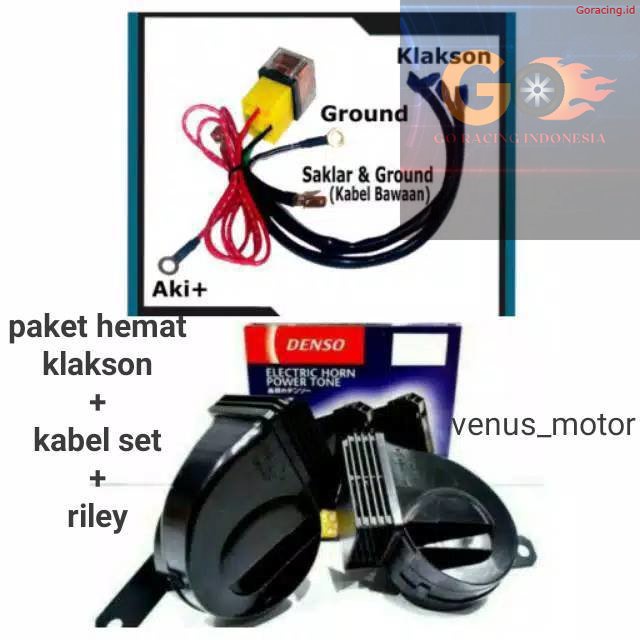 GR Klakson keong Denso klakson Denso waterproof klakson mobil motor denso original Ori