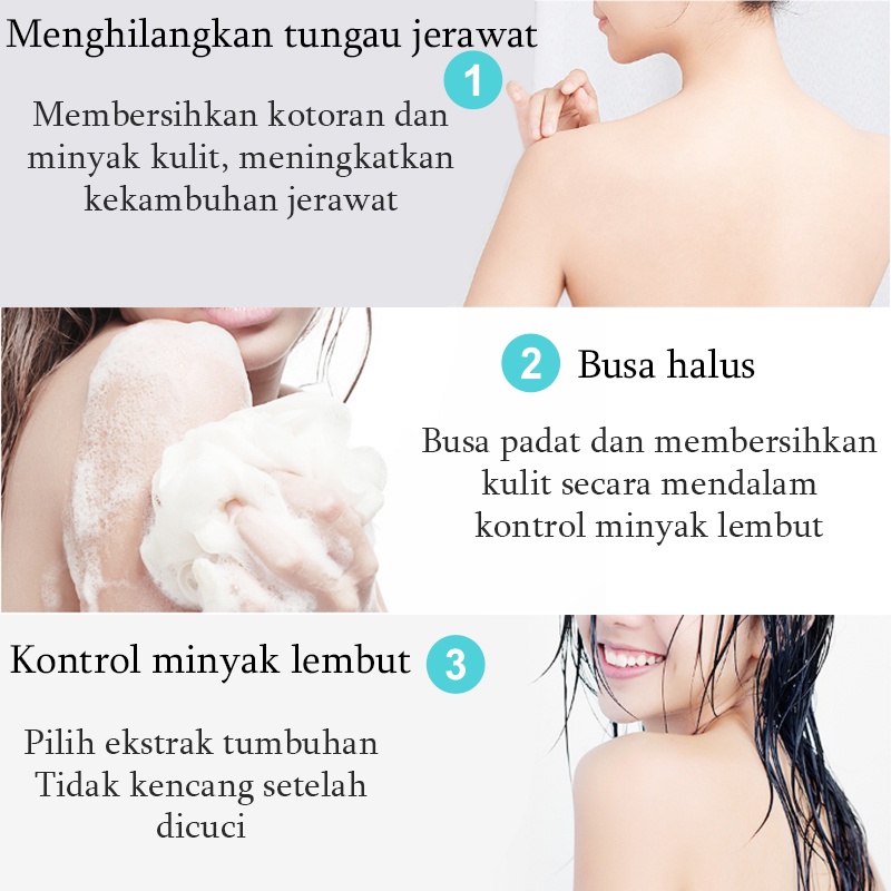 Acne Body Wash Sabun tubuh cair Sabun Badan Jerawat Liquid Body Wash Sabun pemutih tubuh Sabun Mandi Cair Eksim Sabun Anti- Gatal Dan Jerawat Punggung Sabun Menghilangkan Tungau Dan Jerawat Eksim Punggung Chicken Skin Tungau Pembersihan Mendalam