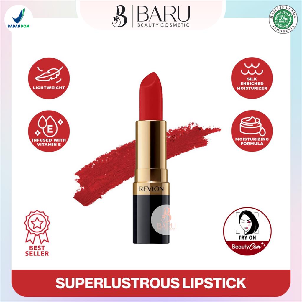 Revlon Superlustrous Lipstick | Creme Lipstick | Lip Stick | Perona Bibir | Kosmetik Bibir | Makeup 