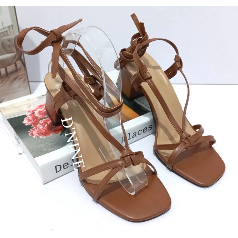 GLADY DV 17 Heels sandal wanita heels 5cm gladiator