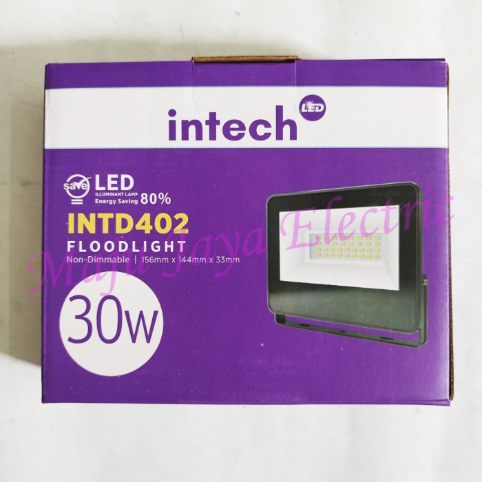 LED Sorot InTech 30w Flood Light Lampu Tembak 30 W Watt Outdoor