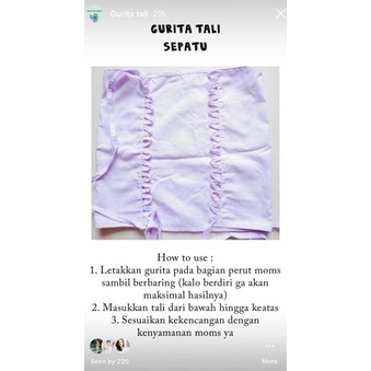 Gurita stagen tali sepatu Ibu pasca bersalin