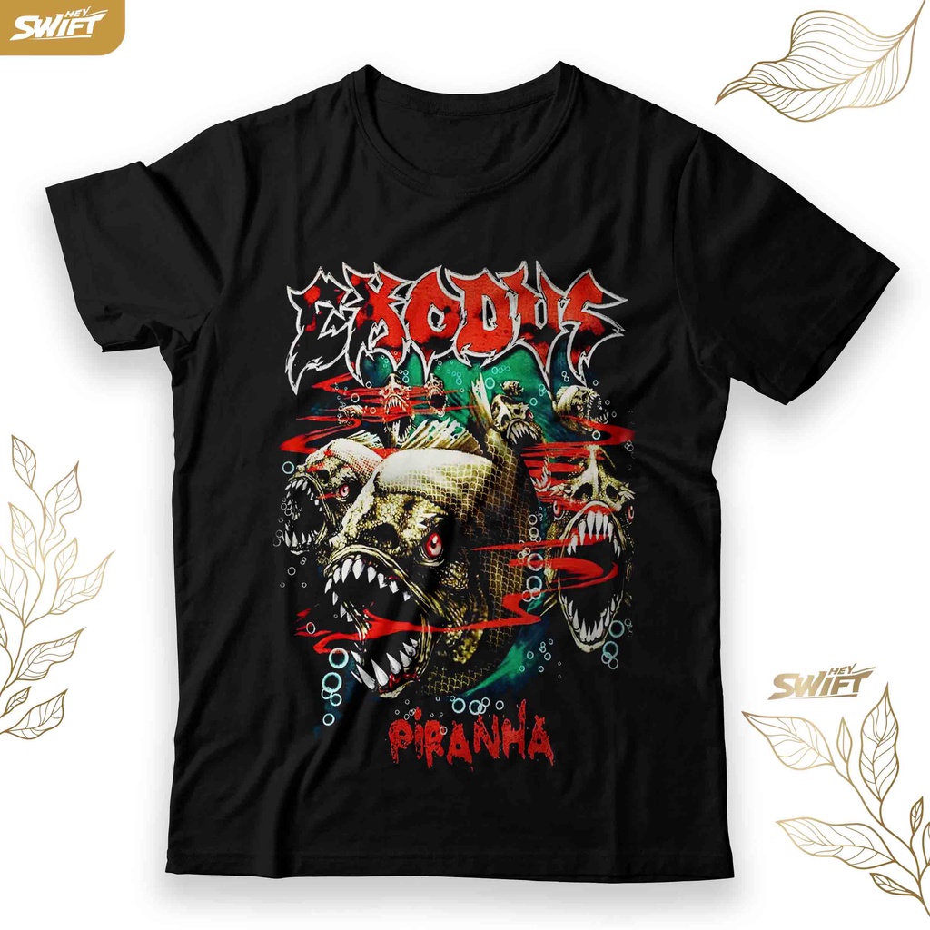 KAOS PIRANHA EXODUS TSHIRT BAJU DISTRO