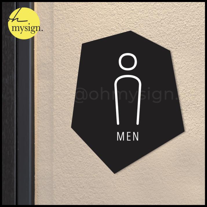

TERMURAH ACRYLIC TOILET SIGN MEN PRIA | TOILET SIGN PRINTED AKRILIK MODERN !!