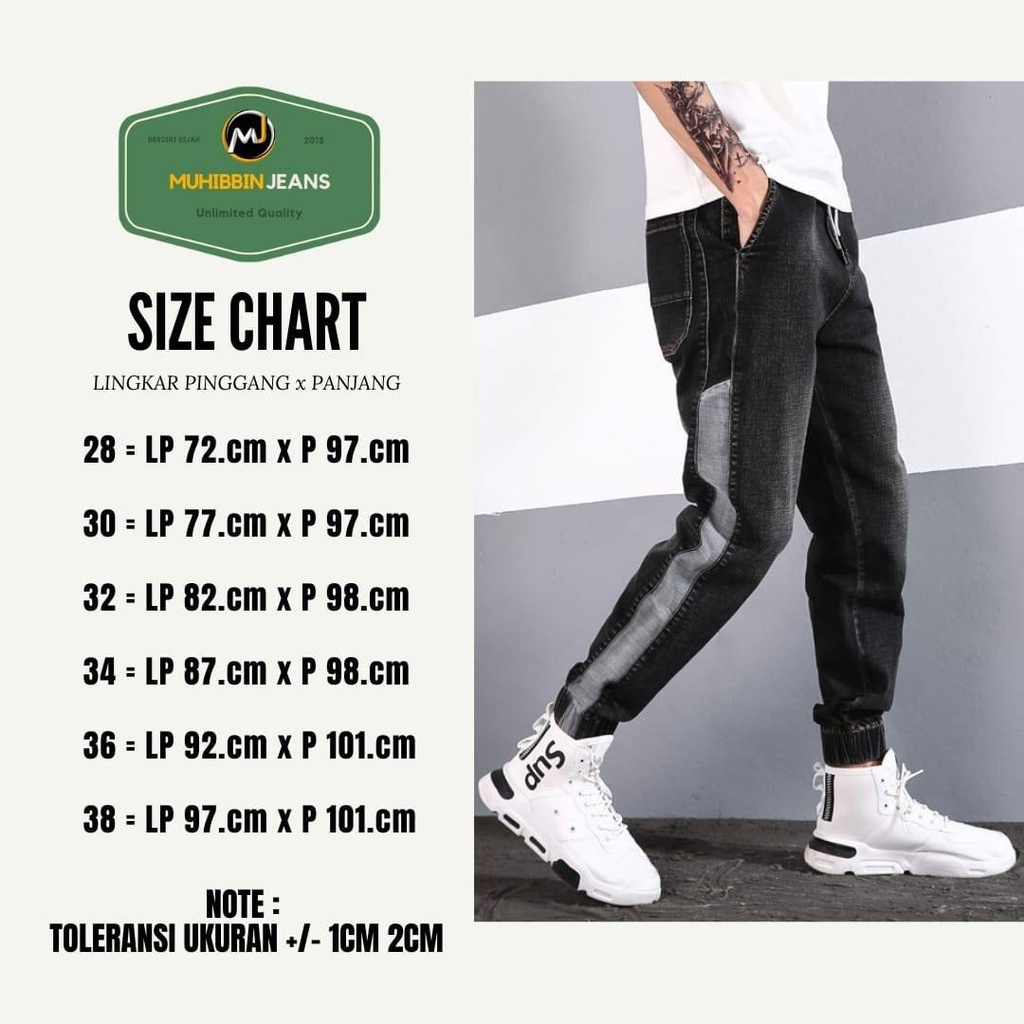 CELANA JEANS JOGGER VINTAGE DENIM ORIGINAL - Celana Jogger Jeans Pria - Celana joger jeans pria - Celana Jeans Pria Joger Stretch