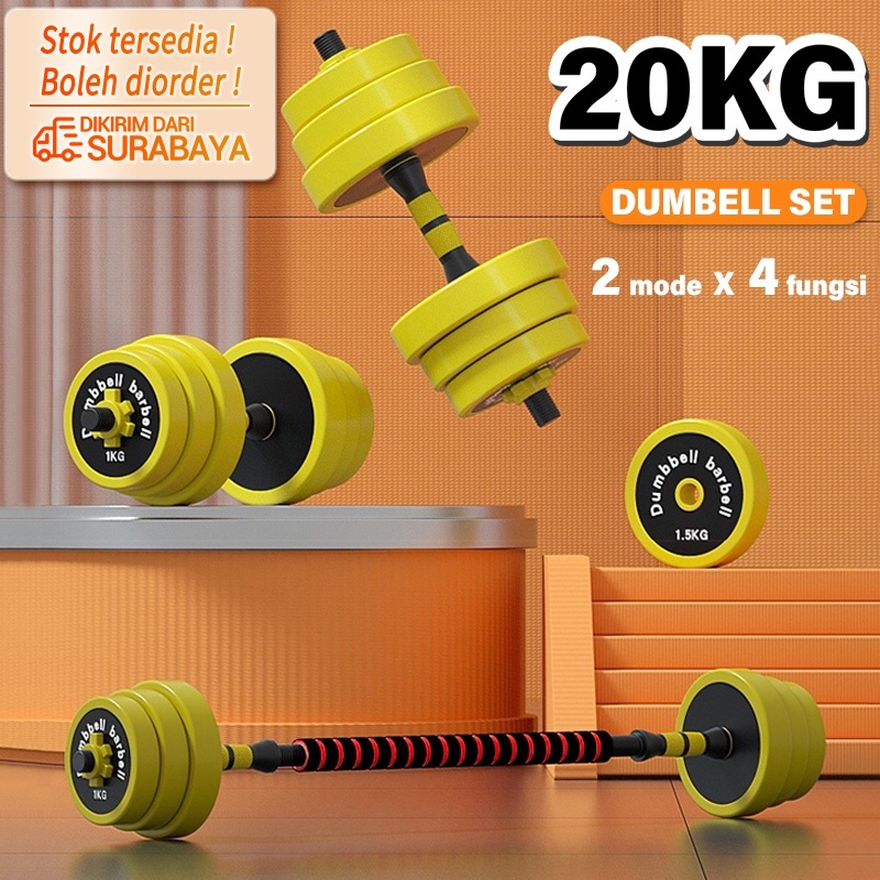 Triumph Dumbell Set 20KG Barbel set Dumbel Dumbell Alat Olahraga Rumahan Fitness Gym