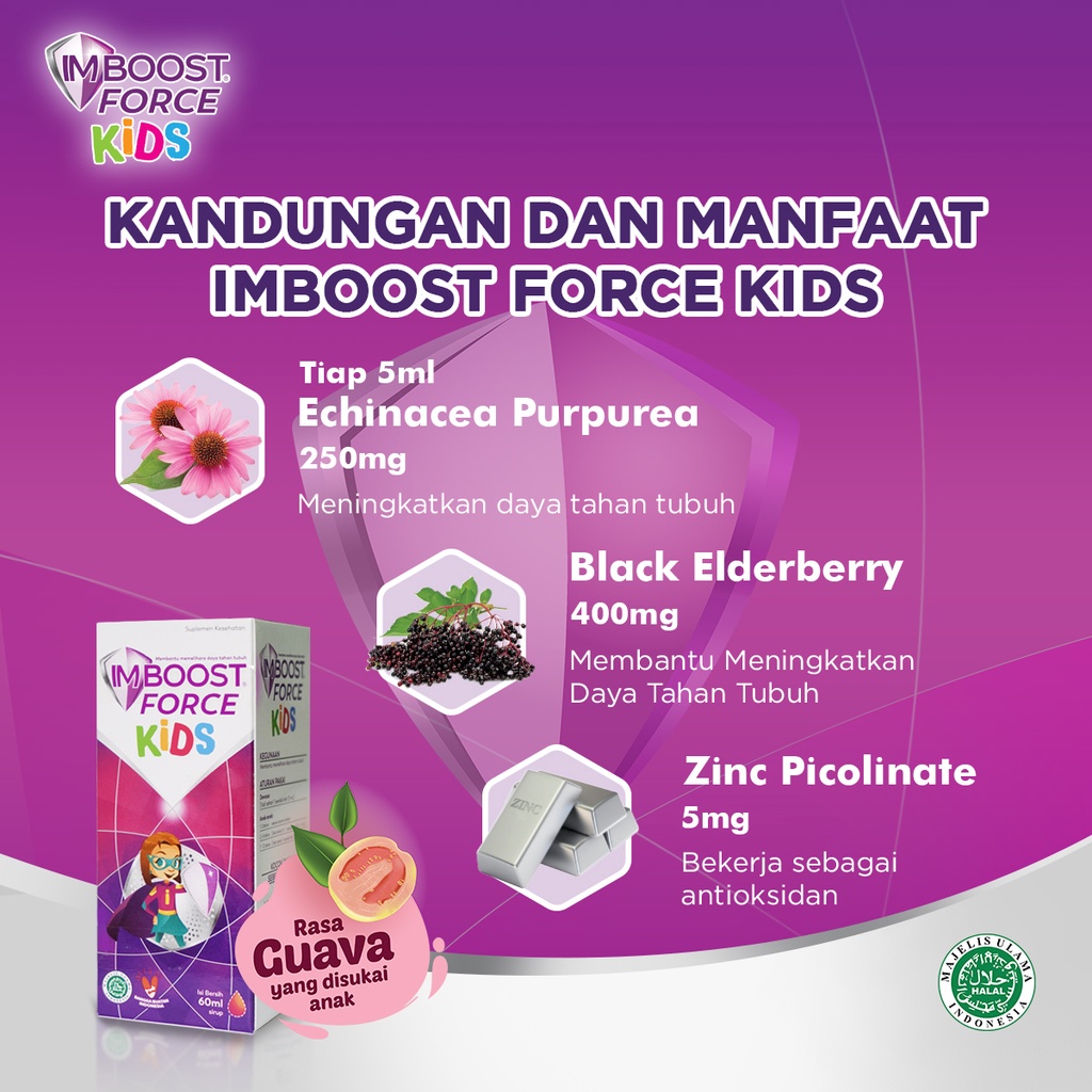 Imboost Force Kids Sirup Suplemen Daya Tahan Tubuh 60ml