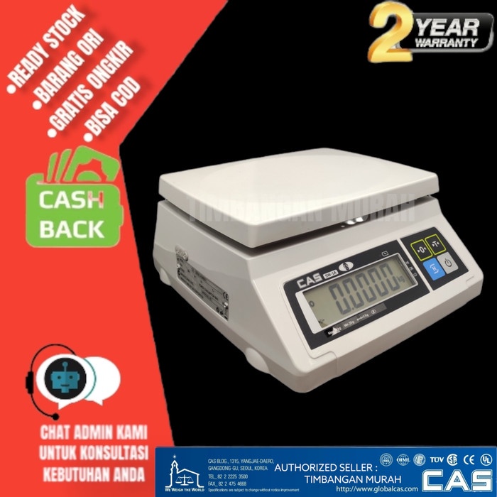 Pengukur Timbangan Meja Digital Cas Sw-1A/Timbangan Kueh/Sembako/ Sarang Walet