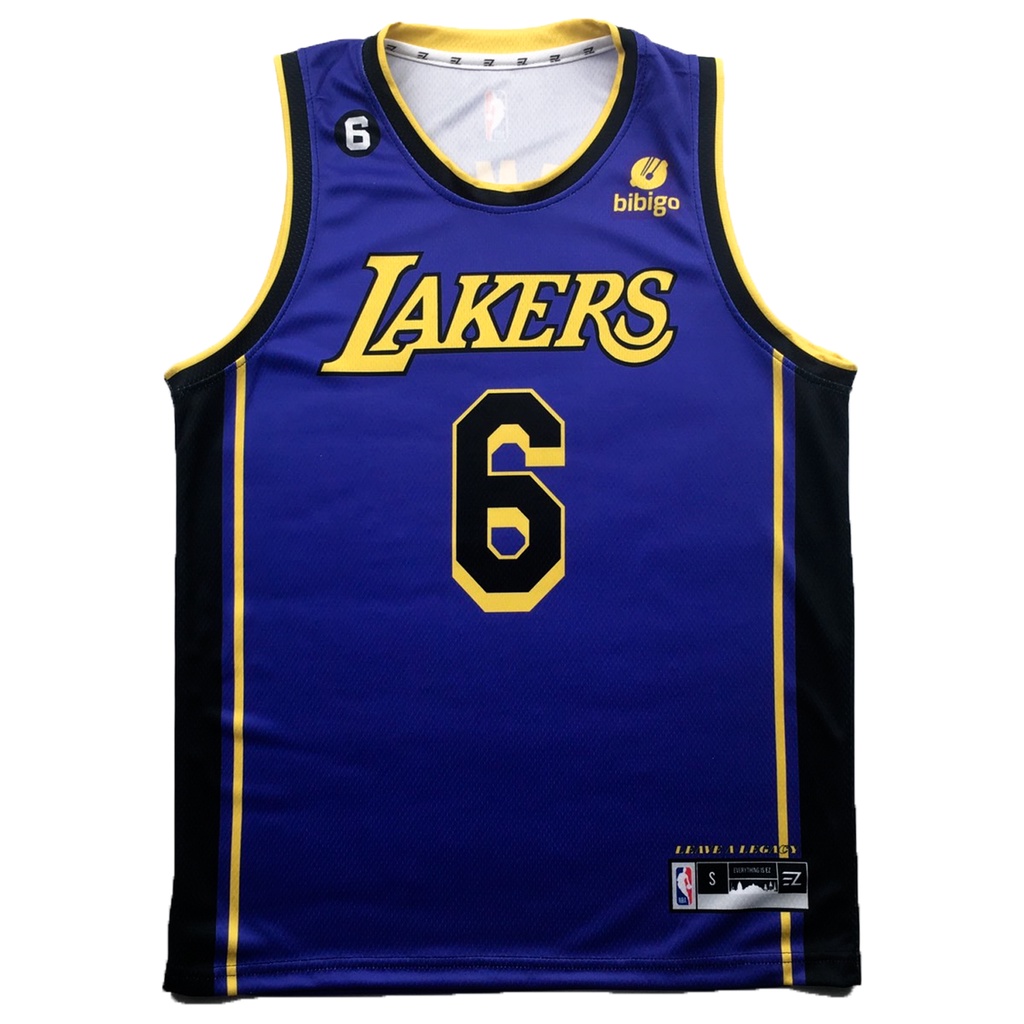 Jual Jersey Lebron James Los Angeles LA Lakers 6 UNGU PURPLE CITY 2022
