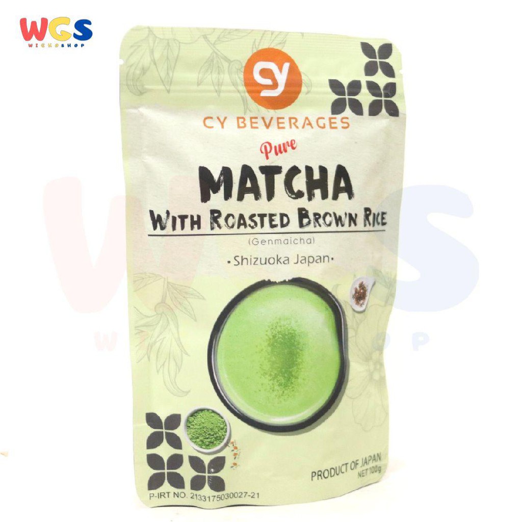 CY Pure Matcha With Roasted Brown Rice Genmaicha Shizuoka Japan 100g