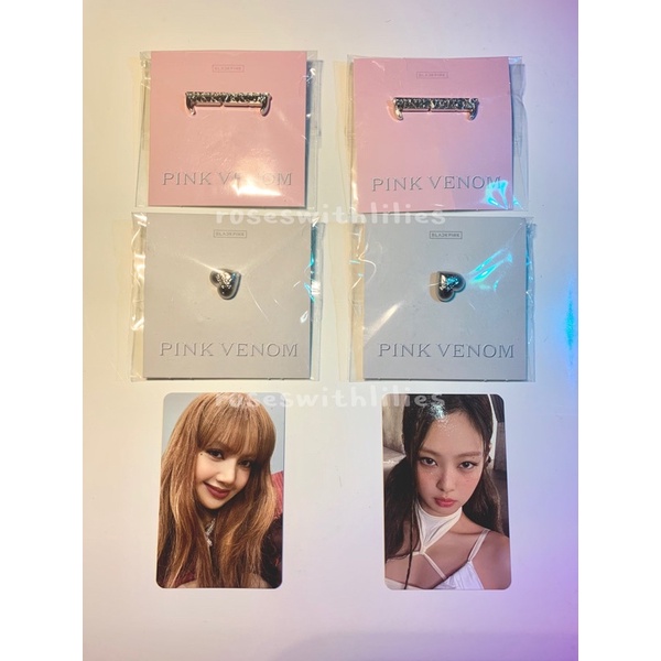Merchandise Blackpink Pink Venom Badge POB Jennie Lisa