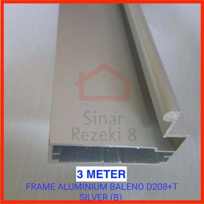 Jual Frame Handle Aluminium Kaca Lis Pintu Lemari Kitchen Profil Fhd